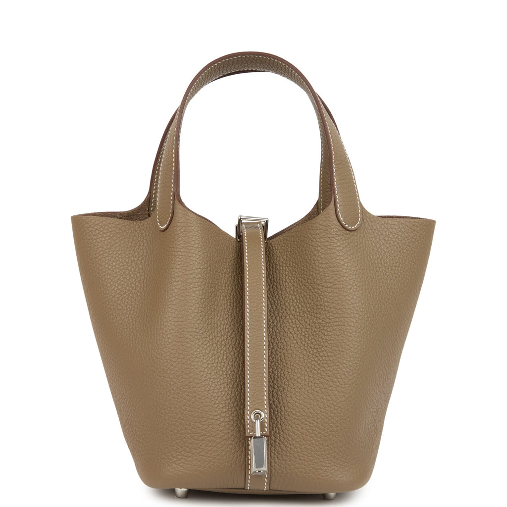 Picotin Lock 18 Etoupe Clemence Palladium Hardware