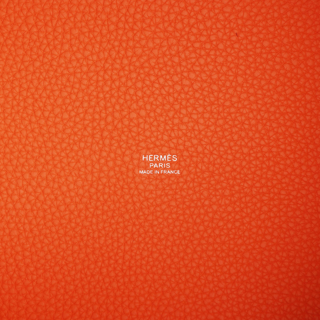 Picotin Lock 22 Orange Clemence Palladium Hardware