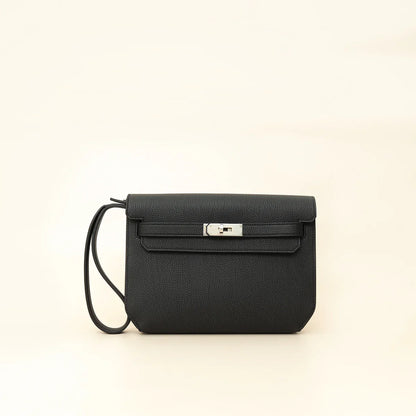 Hermes Noir Kelly Depeches 25 Pouch