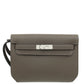 Hermes Noir Kelly Depeches 25 Pouch