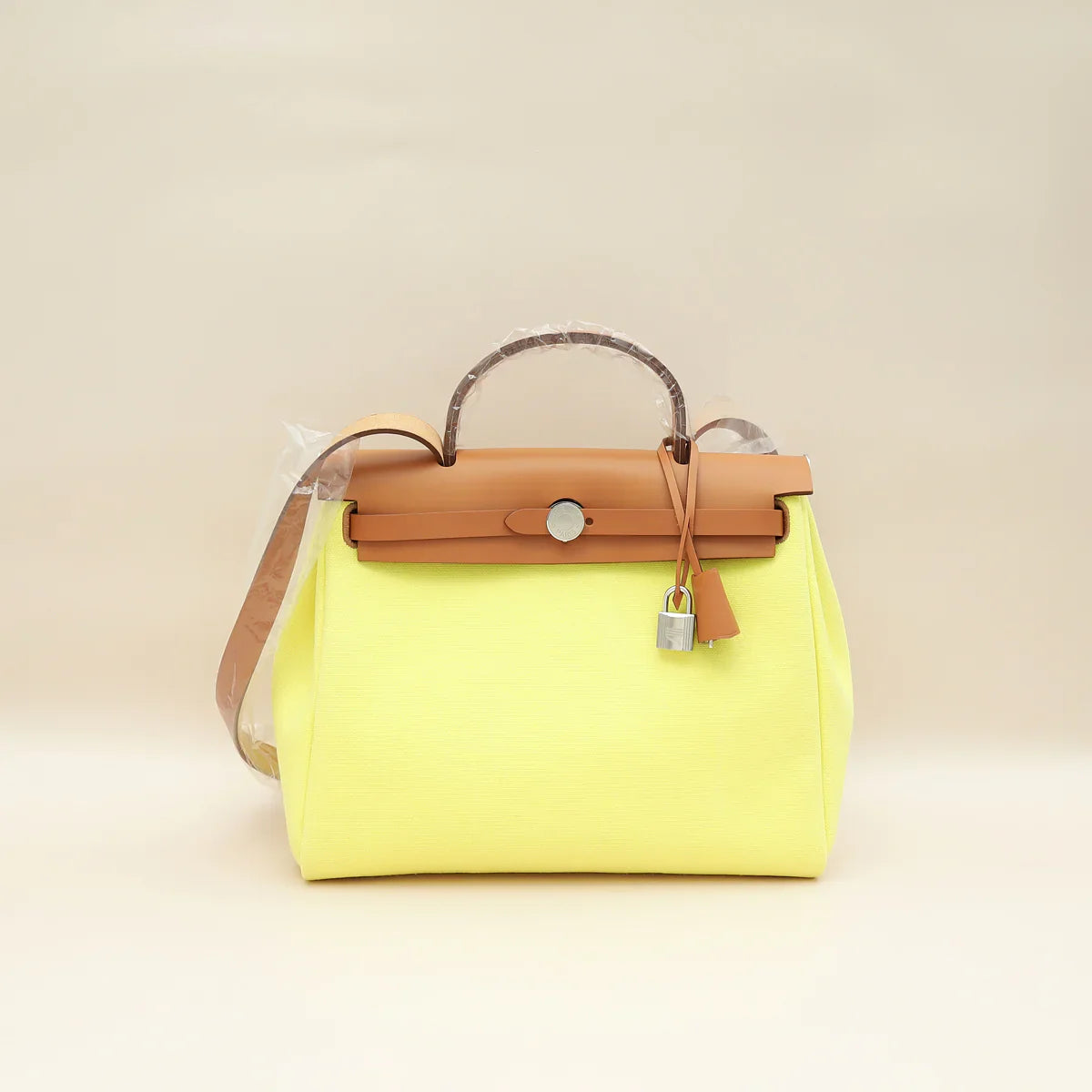 Hermes Bicolor Herbag Zip 31 Retourne Vache Hunter Toile