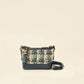Navy Multicolor Tweed Gabrielle Hobo Small