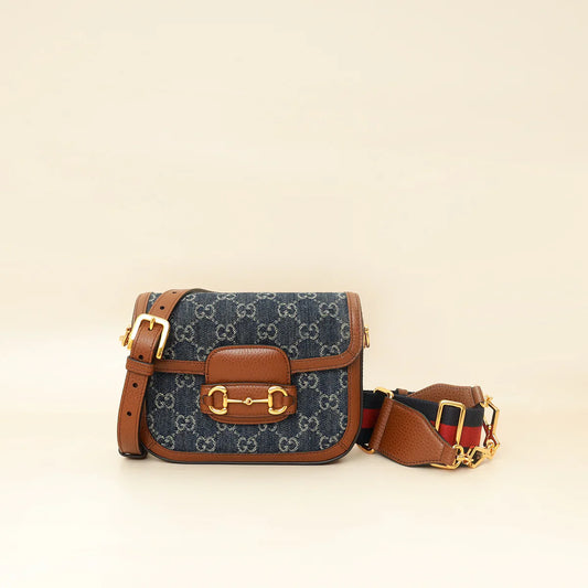 Gucci Bicolor GG Horsebit 1955 Mini Shoulder