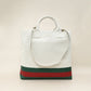 Gucci Tricolor Logo Embossed Tote