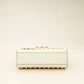 Gucci White Padlock Pearl Studs Small Shoulder
