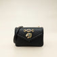 Gucci Black Rajah Medium Vitello Palmellato Lux Crystal Shoulder