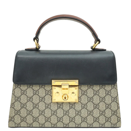 Gucci Tricolor Padlock Top Handle