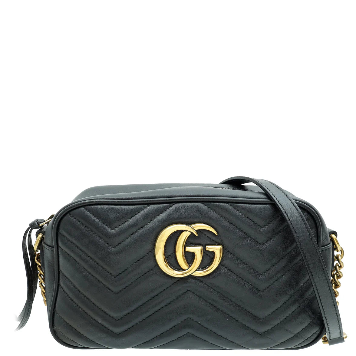 Gucci Black GG Marmont Small Camera