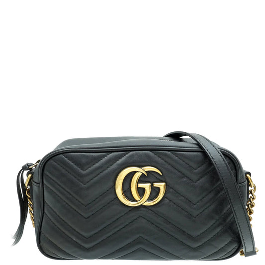 Gucci Black GG Marmont Small Camera