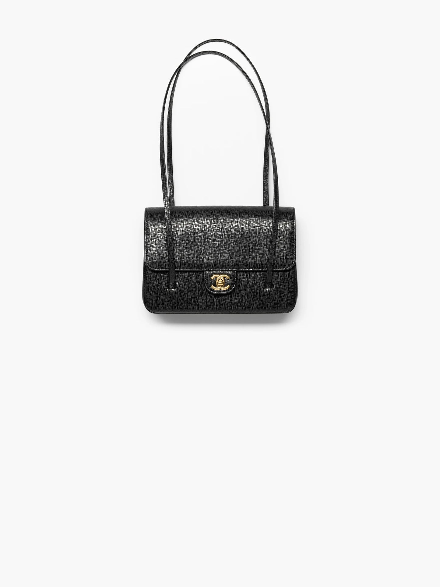 Clutch in Grainy Shiny Calfskin