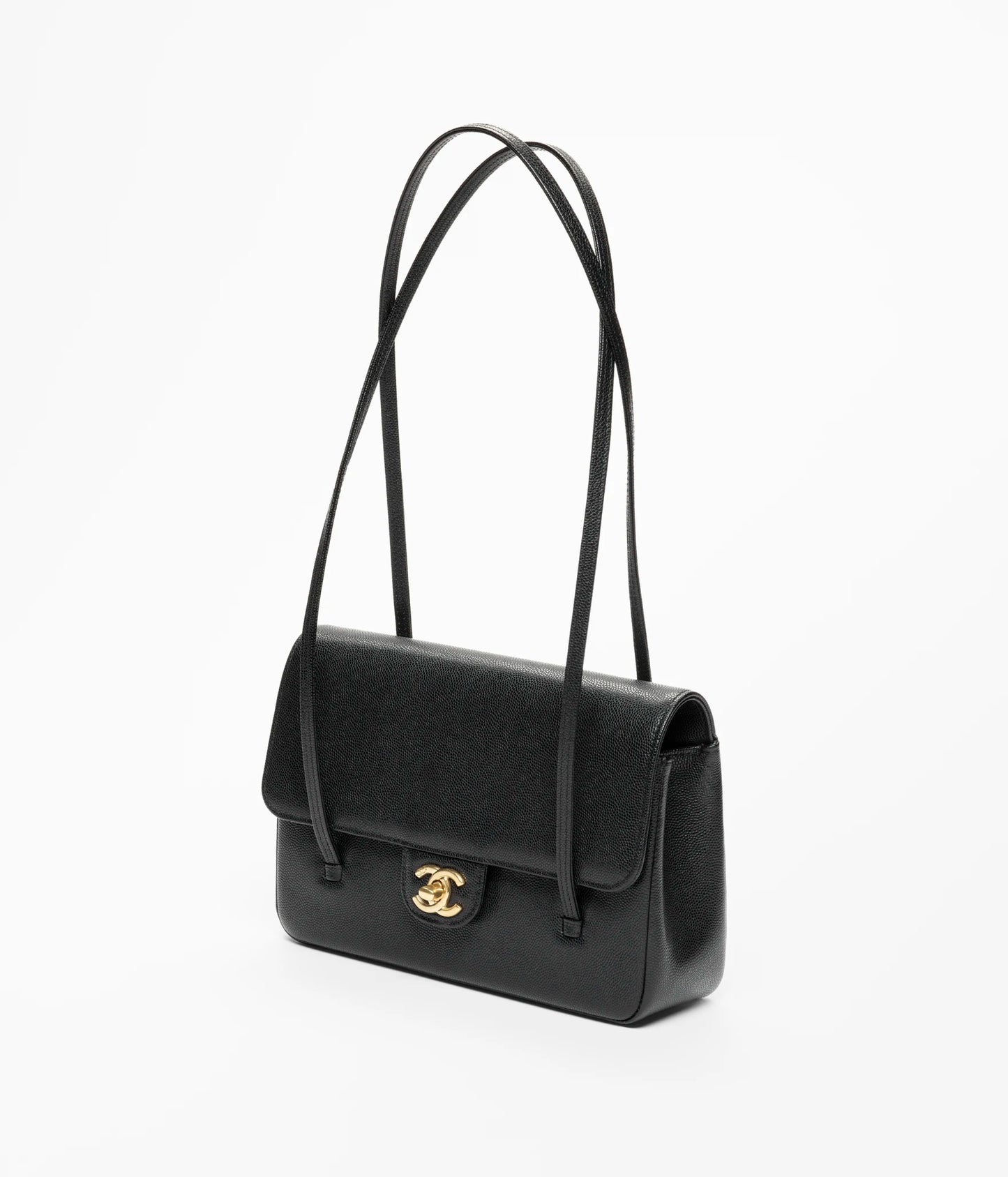 Clutch in Grainy Shiny Calfskin