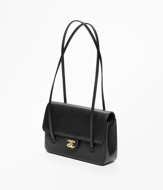 Clutch in Grainy Shiny Calfskin