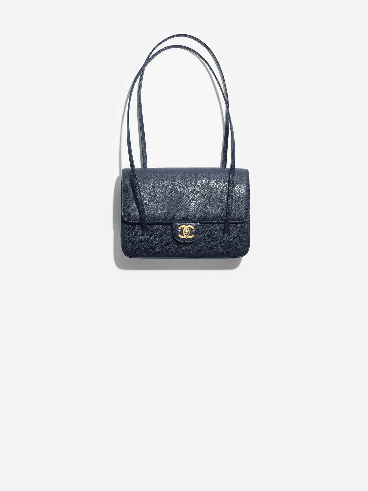 Clutch in Grainy Shiny Calfskin