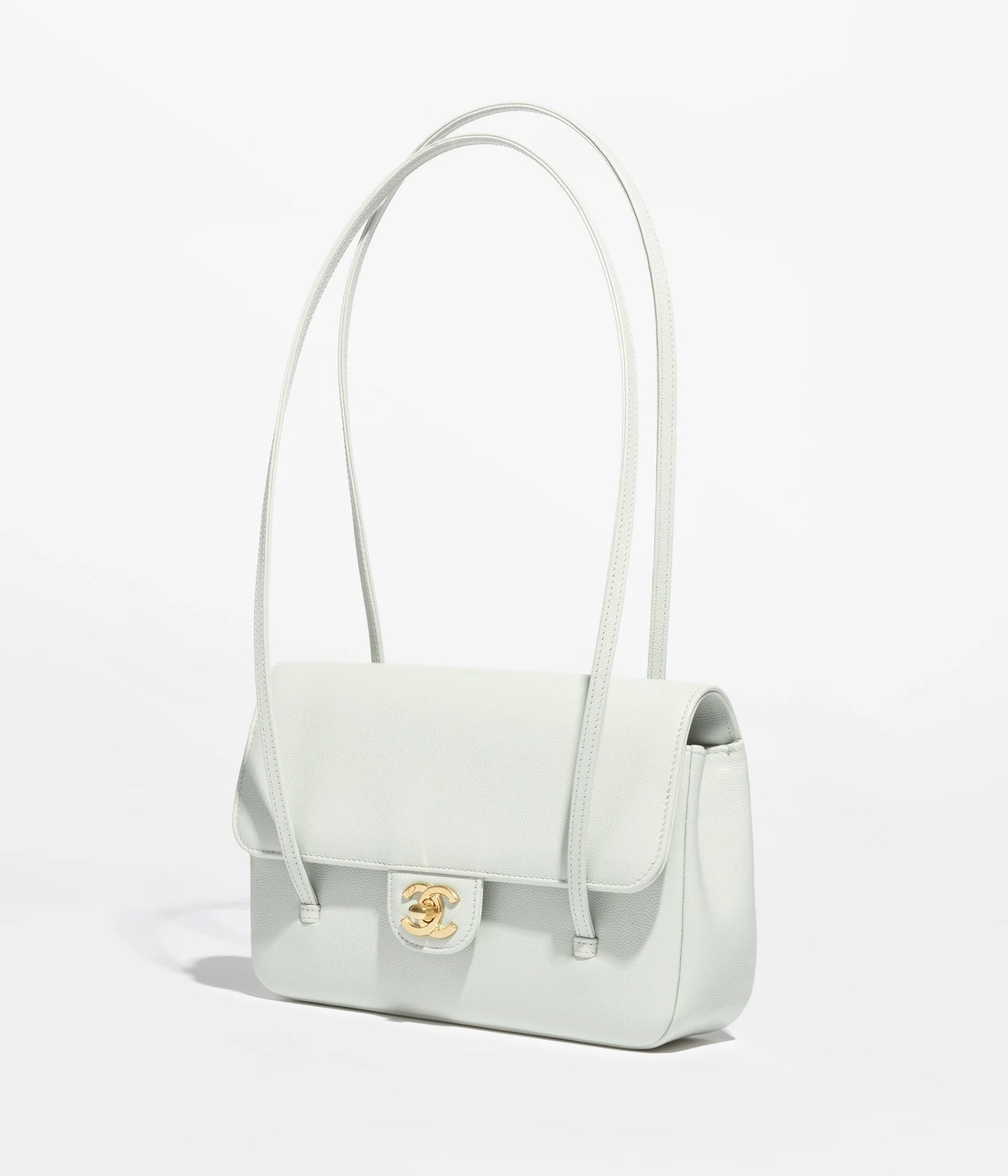 Clutch in Grainy Shiny Calfskin