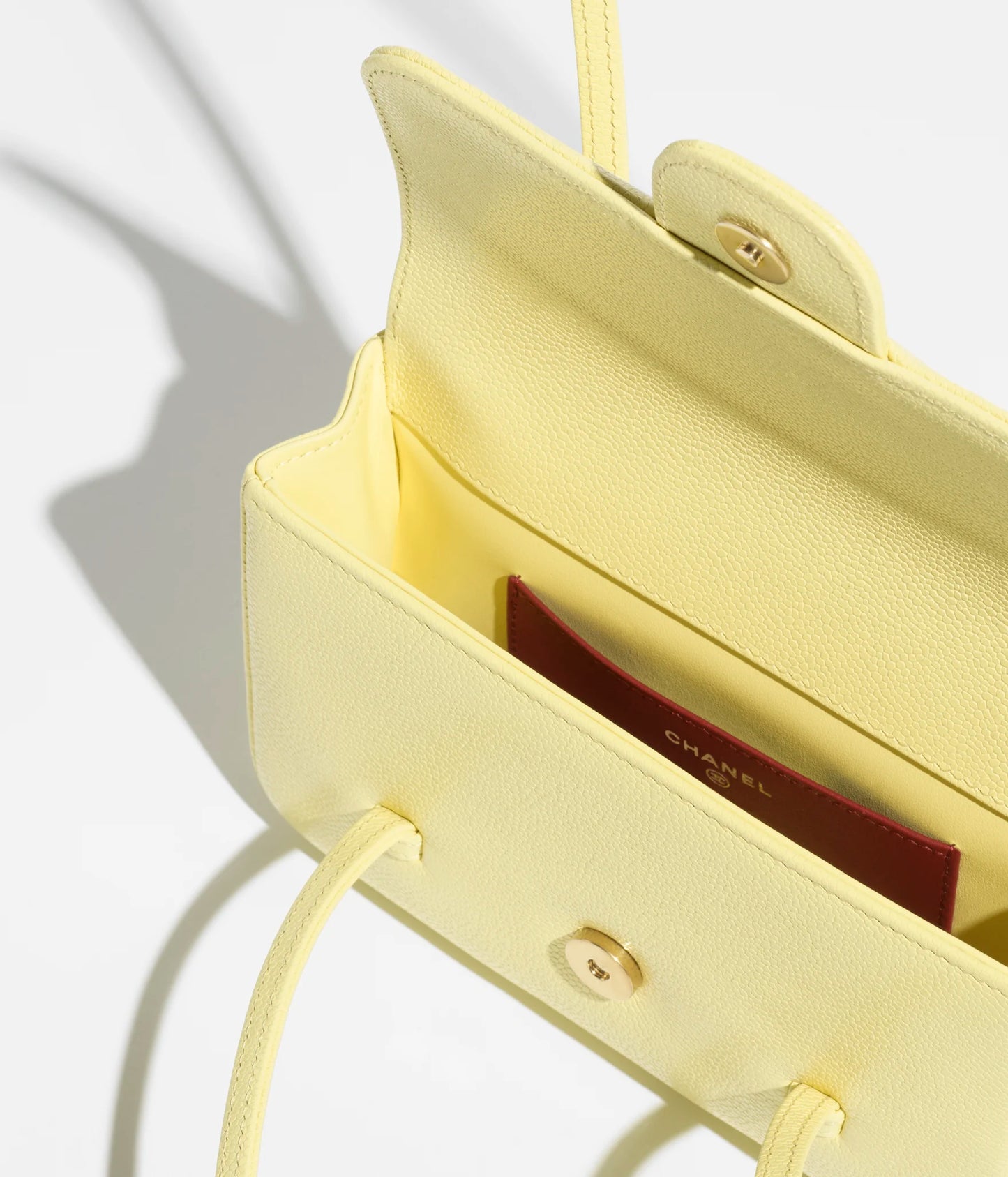 Clutch in Grainy Shiny Calfskin