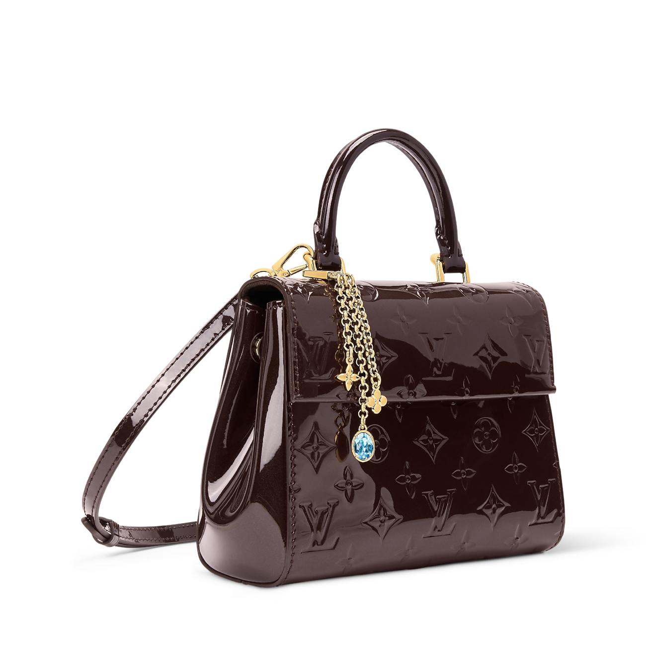 Cluny Mini Monogram Empreinte Leather Datewood Top Handle Bag