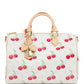 Soft Speedy Bandouliere 30 Monogram Cherry White Gold Hardware
