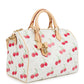 Soft Speedy Bandouliere 30 Monogram Cherry White Gold Hardware