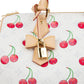 Soft Speedy Bandouliere 30 Monogram Cherry White Gold Hardware