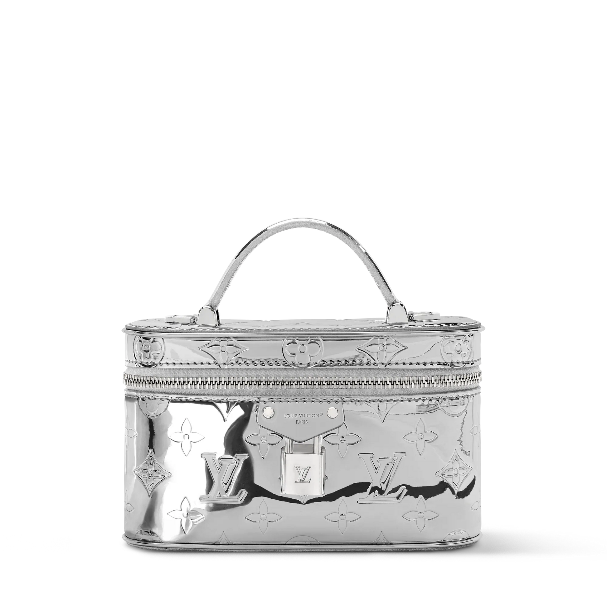Vanity Chain Pouch Monogram Miroir Silver Crossbody Bag