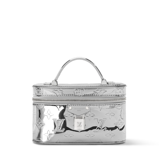 Vanity Chain Pouch Monogram Miroir Silver Crossbody Bag