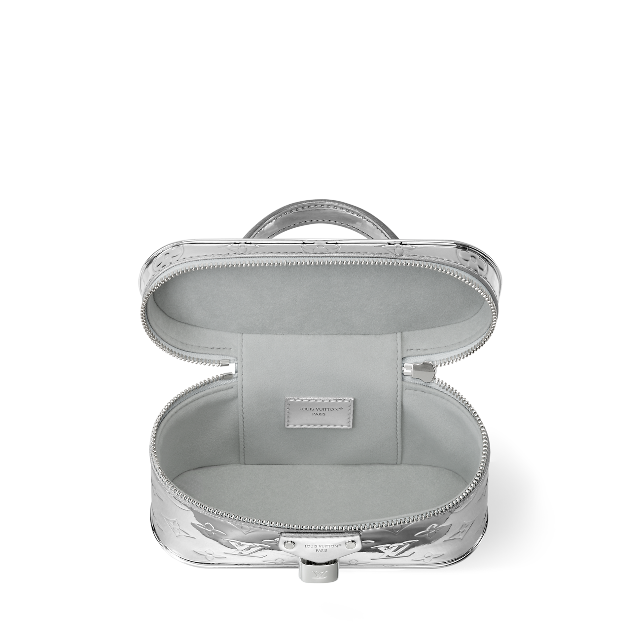 Vanity Chain Pouch Monogram Miroir Silver Crossbody Bag