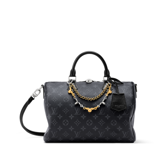 Speedy Soft 30 Monogram Eclipse Canvas Black Tote Bag