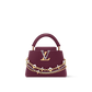 Capucines Mini Grained Leather Black Top Handle Bag