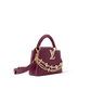 Capucines Mini Grained Leather Black Top Handle Bag