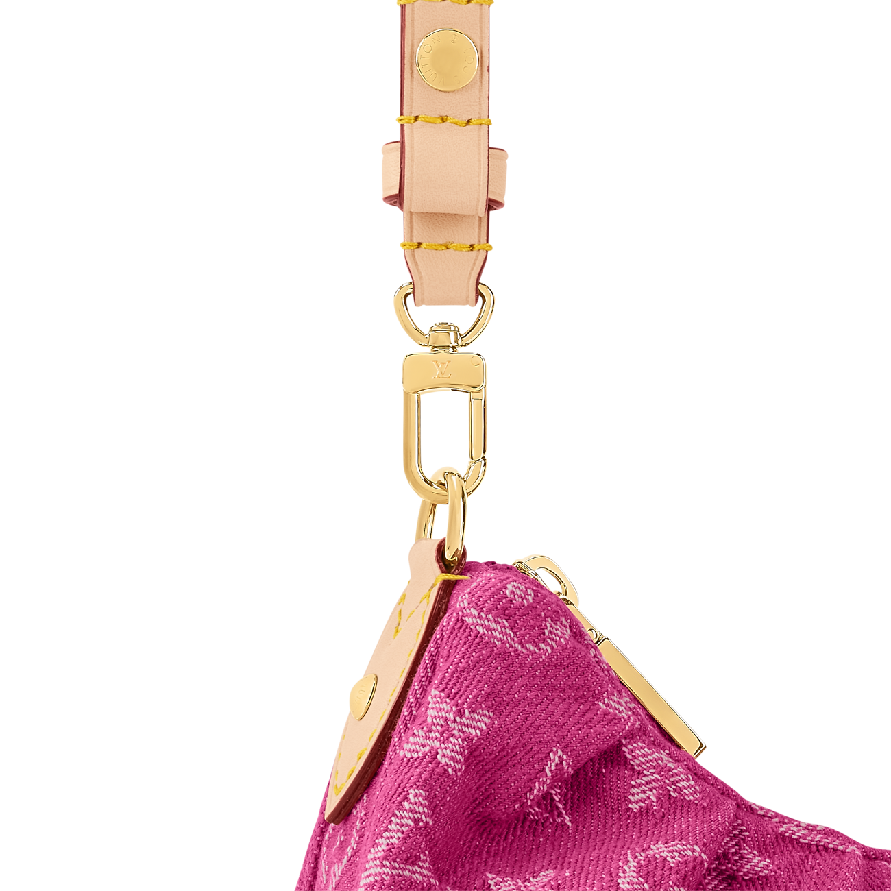 Pochette Valley Denim Fuchsia Cross-Body Bag