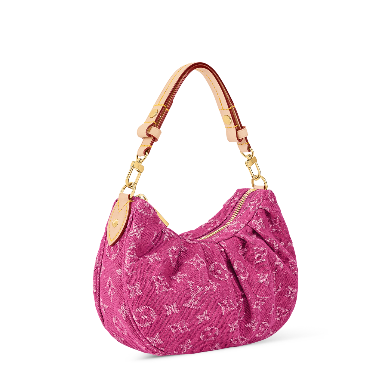 Pochette Valley Denim Fuchsia Cross-Body Bag