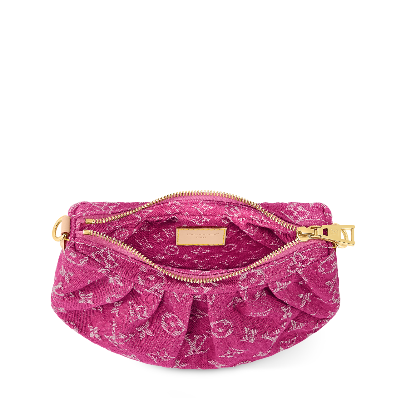 Pochette Valley Denim Fuchsia Cross-Body Bag