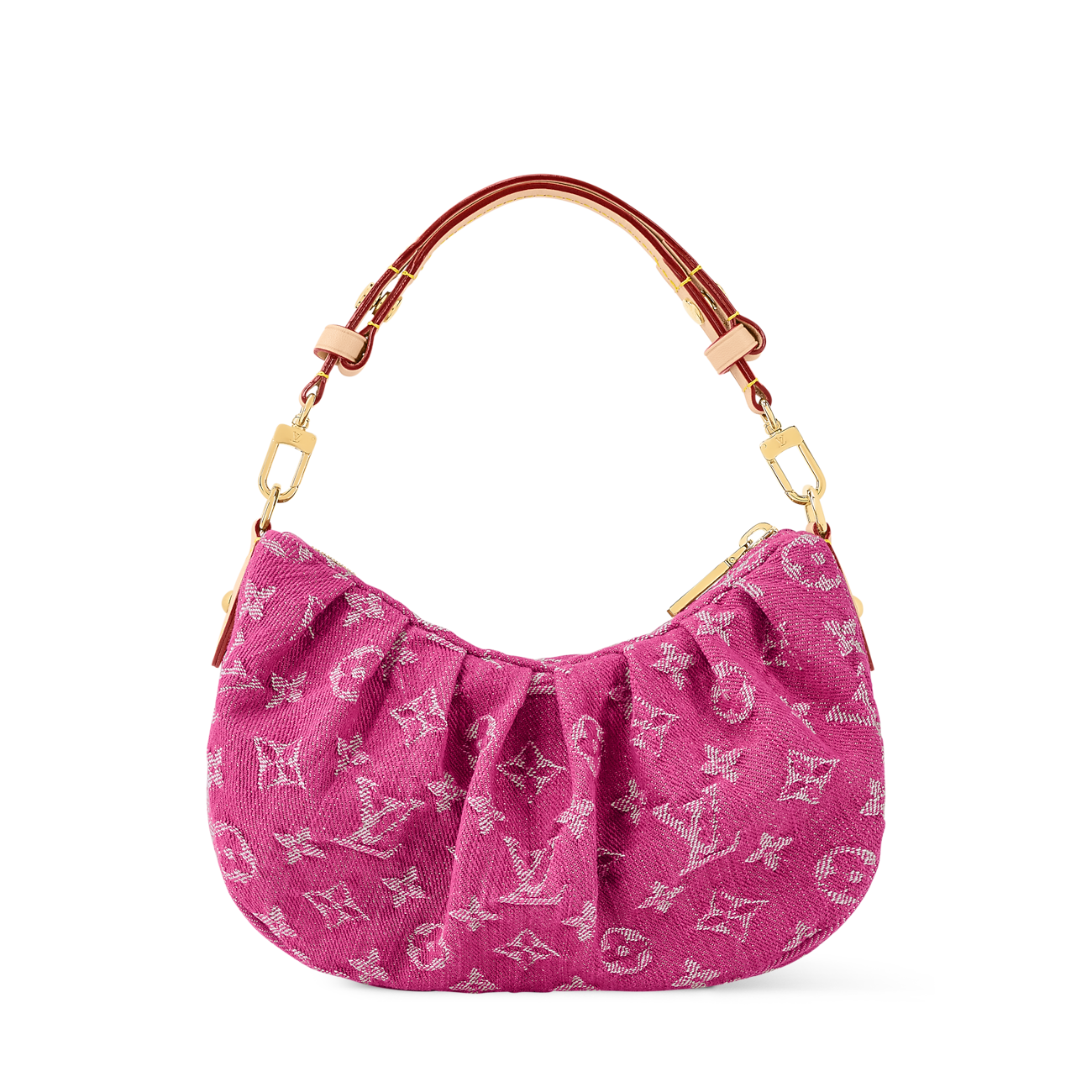 Pochette Valley Denim Fuchsia Cross-Body Bag