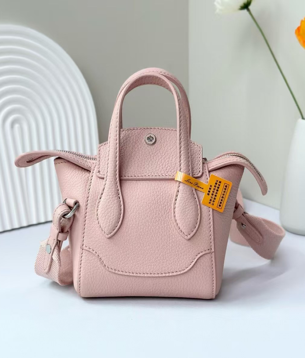 Leather Crossbody Blush Pink