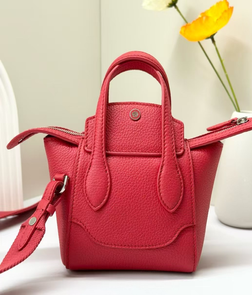 Leather Crossbody Blush Pink