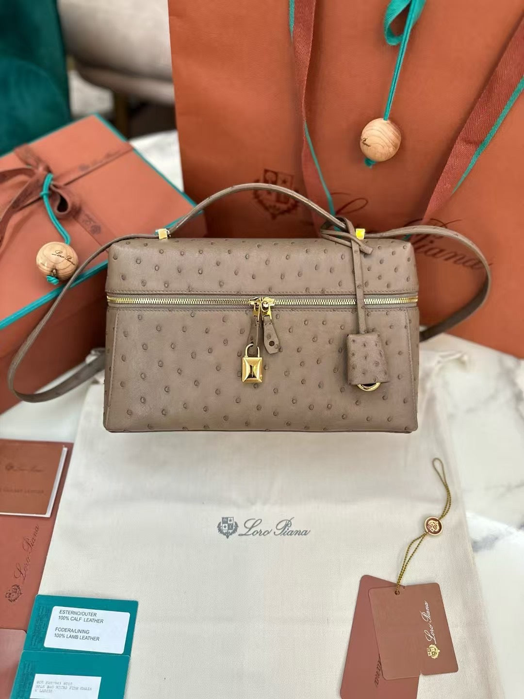 Leather Mini Shoulder Bag with Tassel