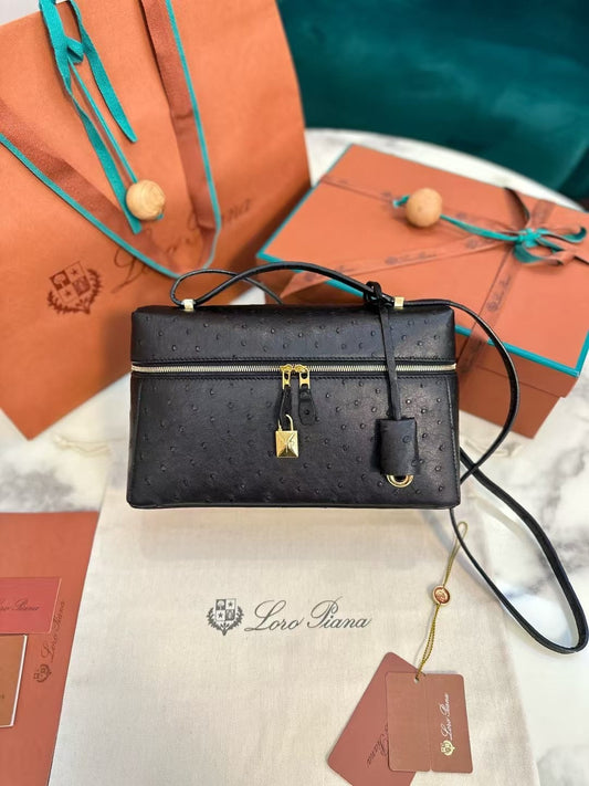 Leather Mini Shoulder Bag with Tassel