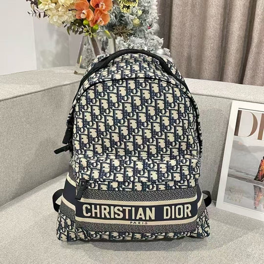 Designer Monogram Backpack with Branded Strap