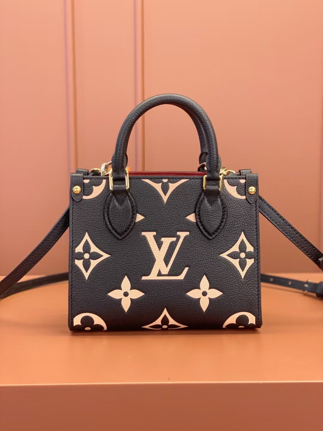 Square Tote Bold Print Top Handle Bag