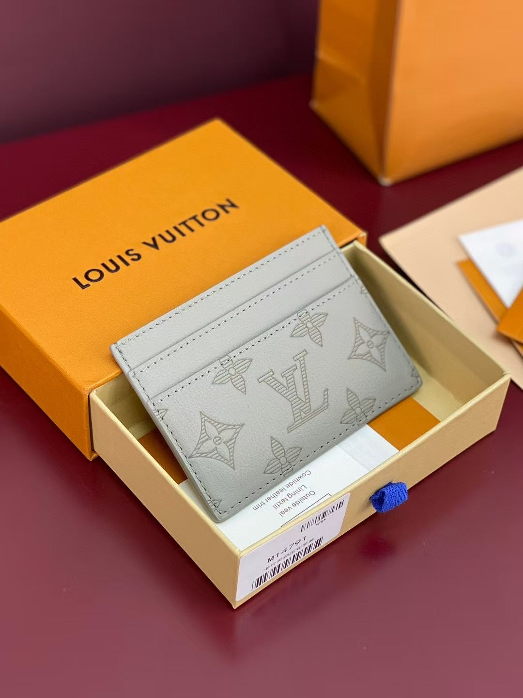 Slim Card Holder with Monogram Finish-Wallet