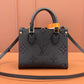 Square Tote Bold Print Top Handle Bag