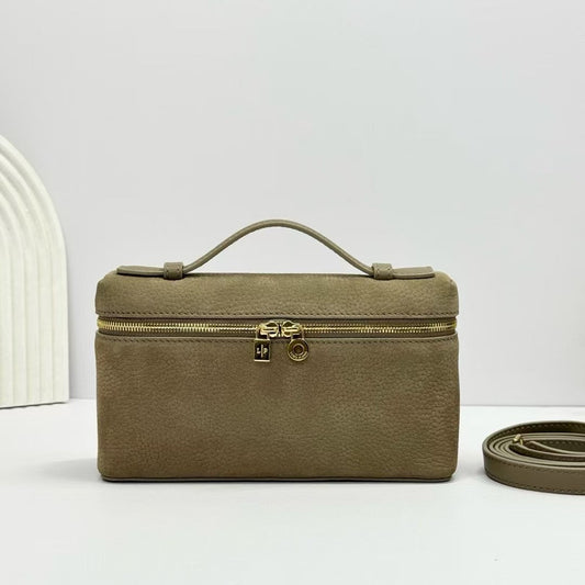 Structured Zip-Top Vanity Crossbody