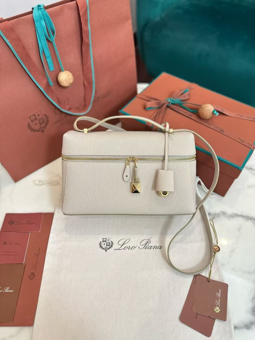 Elegant Wave-Texture Structured Crossbody