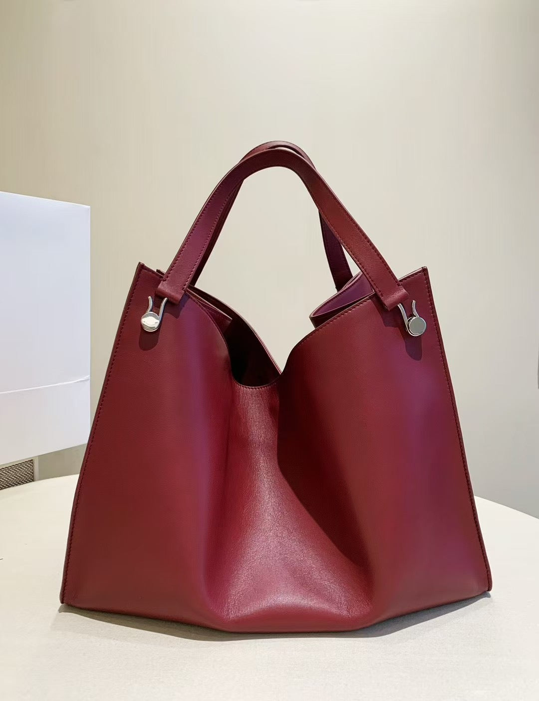 Soft-Structure Oversized Shoulder Tote