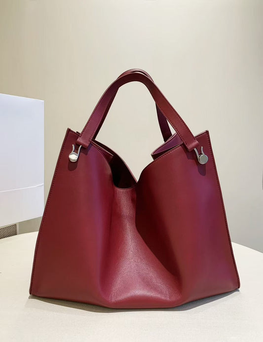 Soft-Structure Oversized Shoulder Tote