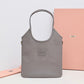 Sleek Brown Tote with Embossed Logo