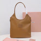 Sleek Brown Tote with Embossed Logo