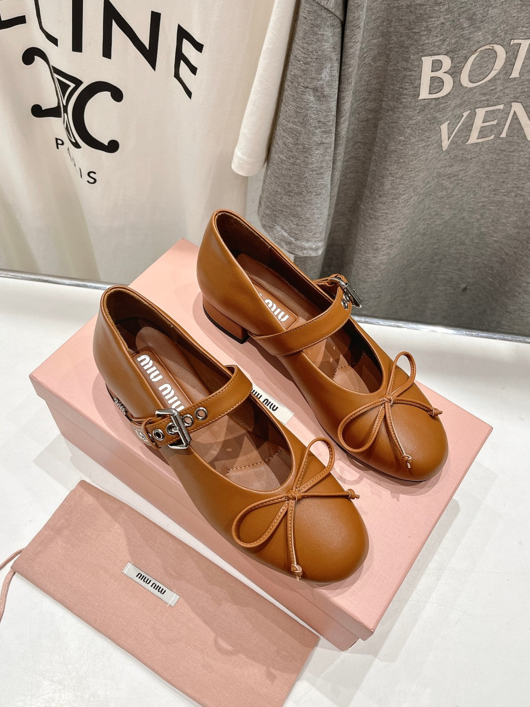 Camel Brown Mary Jane Heels