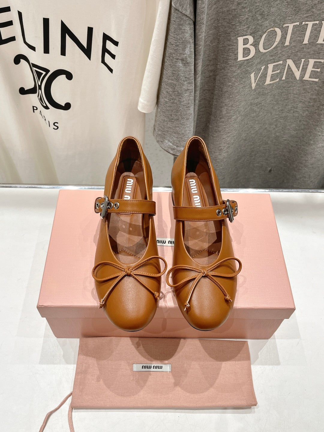 Camel Brown Mary Jane Heels