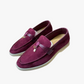 Burgundy Loafers Velvet